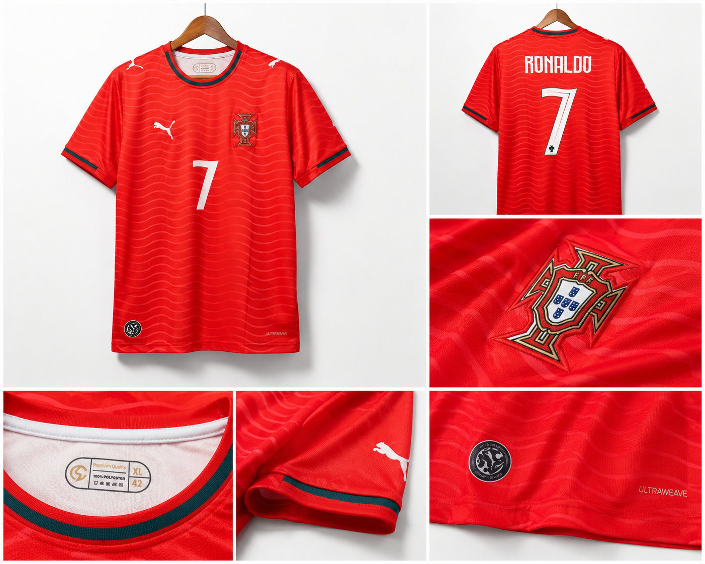 CR7 Ronaldo - WC Jersey - Slimfit -  Homekit - 2026 - Embroidery
